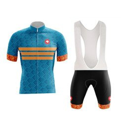 Komplet kolarski KIVI / Profesjonalna letnia odzież kolarska KIVI - Blue